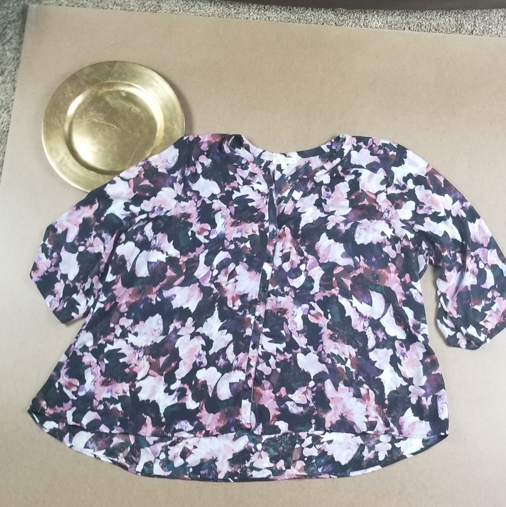 spense women floral print blouse size 3x
